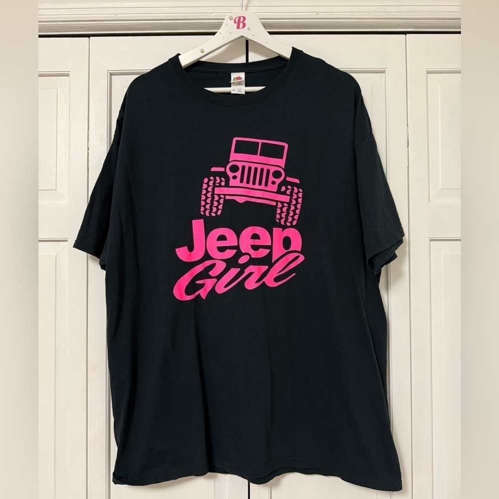Fruit of the Loom HD Cotton Jeep Girl Wrangler Hot Pink Size XL